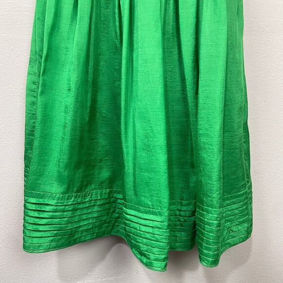 Diane Von Furstenberg Silk Dress Sz 2 Cocktail Party Garden Wedding Guest Green - Picture 6 of 12